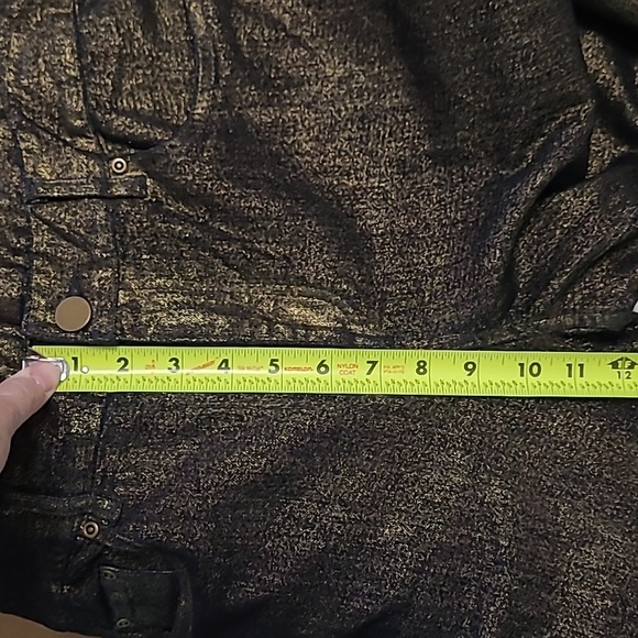 Skye's the Limit Shimmering Gold Jeans size 12 - Picture 8 of 8